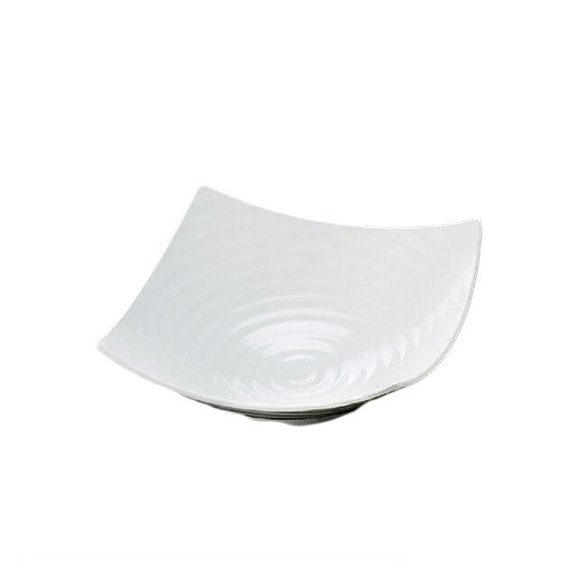 35cm ロクロ目四方上り盛鉢(51353880)8-298-5ビュッフェ盛皿メラミン樹脂四方白 ビュッフェ盛皿 四方 白|ANNON キッチン・業務用食器