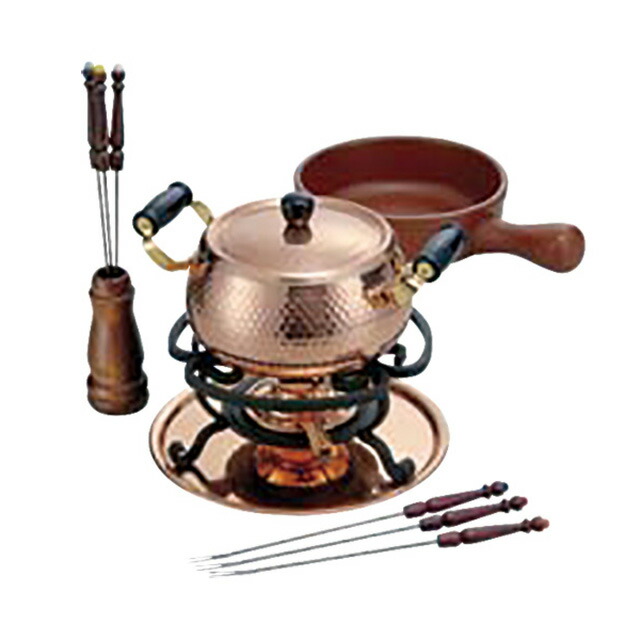 楽天市場】【燕三条】フォンデュ鍋 オイルパン 素銅 20cm コスミック