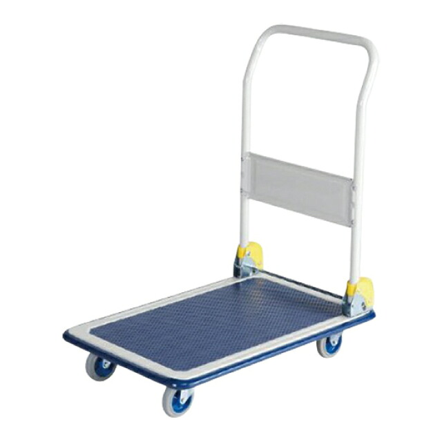 スチール台車 ハンドル折畳式 NHT-101 小型（623314）07-0706-0101ワゴン チェアー運搬 運搬 小型スチール台車 同梱不可 代引き不可