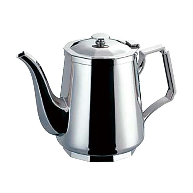 SW 18-8 角型ティーポット 5人用 680（161030）07-0469-1003急須 喫茶 お茶 ポット ステンレス おしゃれ
