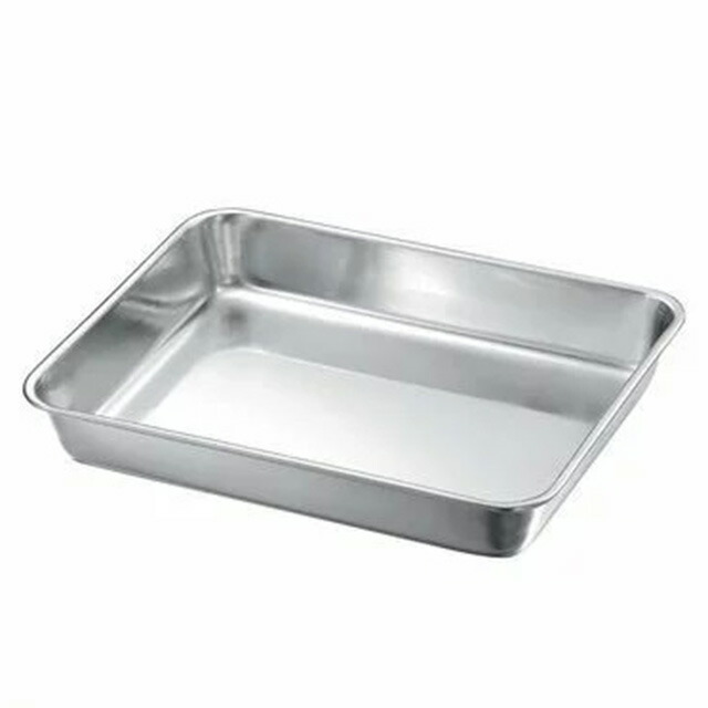 KO 18-8 角バット 3枚取（021115）07-0108-0301調理バット 調理用バット ステンレスバット