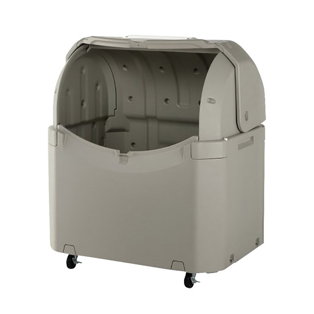 ワイドペール ST 500 500L キャスター付（344049）07-0678-0202ごみ箱 ごみ収集庫 大型 施設 マンション ビル 同梱不可 代引き不可