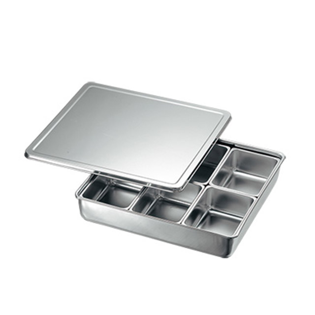 調味料入バット 田型6ッ組（621035）07-0152-0506調味料容器 薬味入れ ストッカー 保存容器