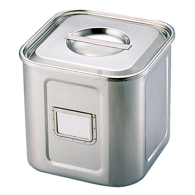 UK 名札付角キッチンポット 15.0cm 3.1L（016171）07-0106-0102保存容器 保存缶 ポット タッパー ストック容器