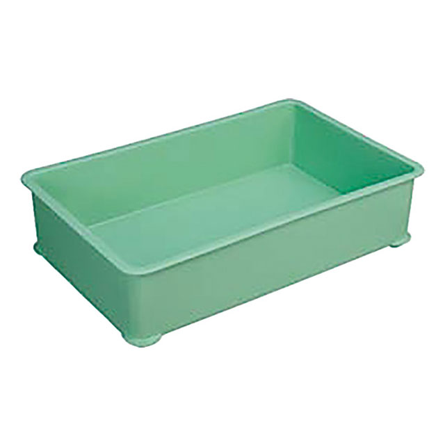 PP 大型カラー番重 A型 グリーン（027065）07-0142-0202フードコンテナー 番重 プラスチック 保温容器