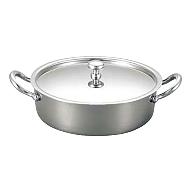 UK 18-8 ブイヤベース 22cm 1500cc（233020）07-0516-0704キャセロール 両手鍋 スープボール鍋 ユキワ