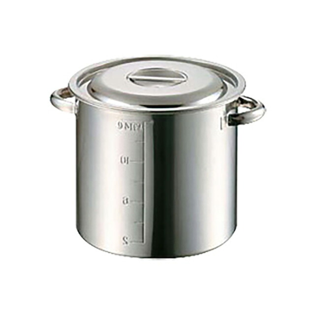 AG モリブデン 目盛付寸胴鍋 42cm 58.0L(015182)07-0072-0406ガス火専用 半寸胴 半寸胴鍋 モリブデン 寸胴鍋|ANNON キッチン・業務用食器