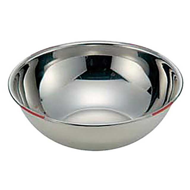 18-8 色分ボール 45cm 20.2L 黄（036143）07-0115-0155ボール ザル ステンレスボール ボウル 燕三条