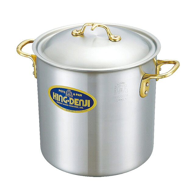 中尾アルミ キングデンジ 寸胴鍋 18cm 4.5L（350081）07-0068-0101日本製鍋 オール熱源 IH対応 IH鍋 寸胴 nakao｜ANNON キッチン・業務用食器