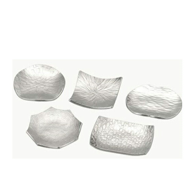 楽天市場】大阪錫器 彩飾小皿 5枚組 箸置き : がらんどう