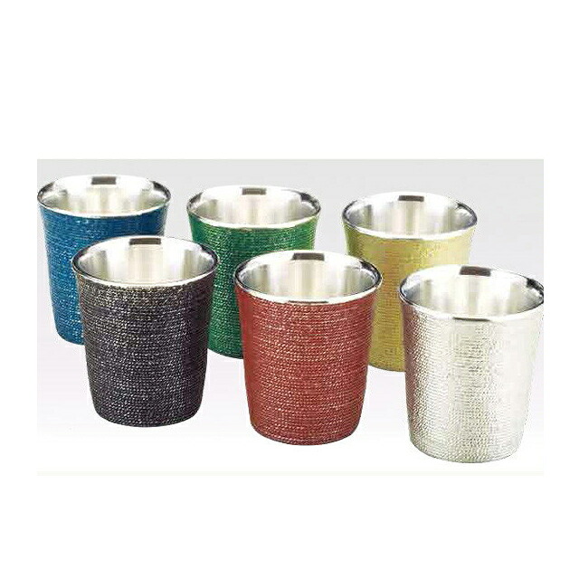 大阪錫器 ぐい呑み 糸目 55ml 白(ITO-W)和風 ハンドメイド 伝統 工芸 ハンドメイド ギフト|ANNON キッチン・業務用食器