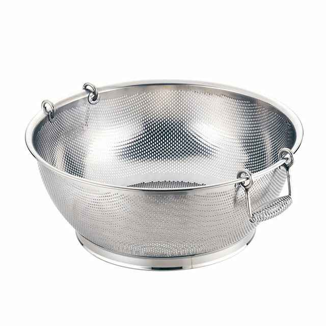 UK18-8 パンチング浅型ざる 手付 可動式取手 55cm（AHK2305）1-0265-1005 26,902円
