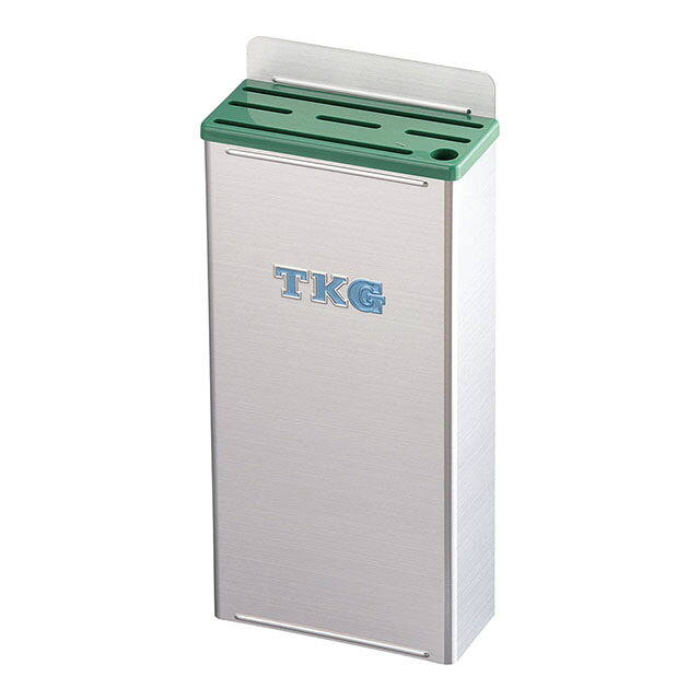 TKG18-8 プラ板付カラーナイフラック 小 Bタイプ 緑（AHU664）1-0387-0504｜ANNON キッチン・業務用食器