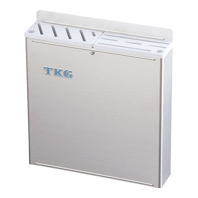 TKG18-8 プラ板付カラーナイフラック 大 ABタイプ 白（AHU671）1-0387-0301｜ANNON キッチン・業務用食器