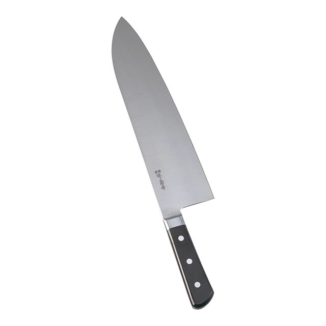 堺菊守 日本鋼 口金付 巾広厚口牛刀 33cm（AKK9003）1-0314-0303肉包丁 肉屋の包丁 牛刀包丁 シェフナイフ 牛刀 28,474円