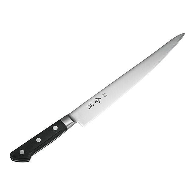 令月 口金付MV特殊鋼 筋引 両刃 FC-1044 27cm（ALI5702）1-0320-1302洋包丁 洋庖丁 筋引包丁 庖丁 包丁 ナイフ