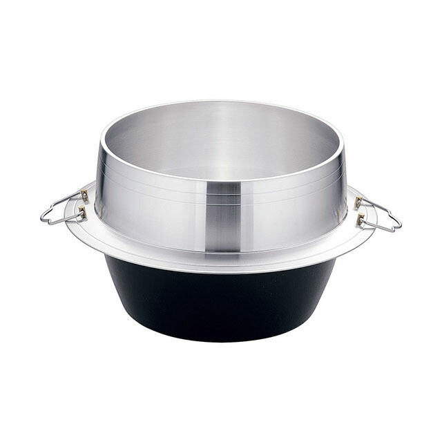 アルミイモノ 羽釜 カン付 40cm（AKVG840）1-0397-0106