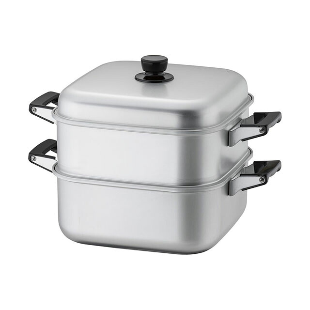 アルマイト角型蒸器 30cm 一重（AMS71301）1-0411-0905