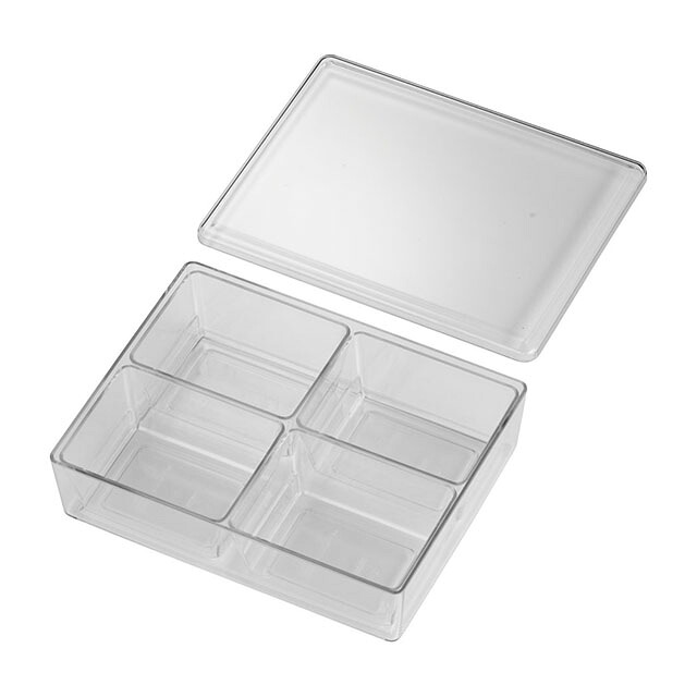 SA ポリカーボネイト スパイスケース 4ヶ入角（ASP01014）1-0221-0103