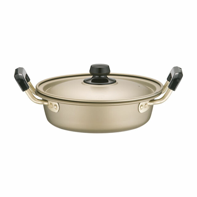 アカオ しゅう酸 実用鍋 浅型 硬質 18cm（AZT8801）1-0038-1001