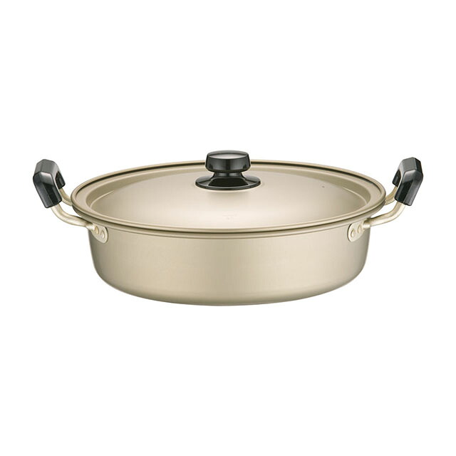 アカオ しゅう酸 実用鍋 浅型 硬質 30cm（AZT8807）1-0038-1007
