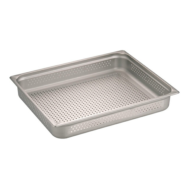KINGOステンレス 穴明 ホテルパン 21100PS 2／1&times;100（AHT7613）1-0114-0113｜ANNON キッチン・業務用食器