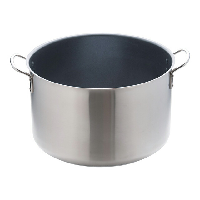 ムラノ インダクション テフロンセレクト 半寸胴鍋 蓋無 45cm(AHVA408)1-0007-0208|ANNON キッチン・業務用食器