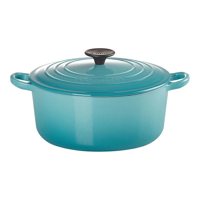 ル・クルーゼ ココット・ロンド 2501 18cm カリビアンブルー(AKK4305)1-0085-0107|ANNON キッチン・業務用食器