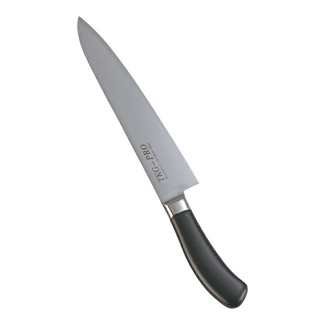 TKG PRO 抗菌カラー 牛刀 両刃 24cm ブラック（ATK4318）1-0335-0828