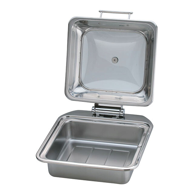 KINGO IH角チェーフィング FP無 ガラスカバー式2/3 D102(NKV6001)1-1619-1101|ANNON キッチン・業務用食器