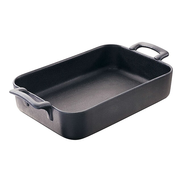 レヴォル レクタンギュラーディッシュ 19cm 642065 アイアン（RLB1506）1-2313-0404