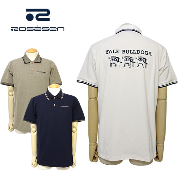 【30%OFF】ロサーセン ゴルフ御召しもの メンズ スポーツシャツ 半袖 うしろ側刷り上げる 伸ばすこと 吸水速乾 UV世話をする 抗菌防臭役立つこと ソロナ天竺 044-23454 ROSASEN 2025年春夏 大売り出し SALE