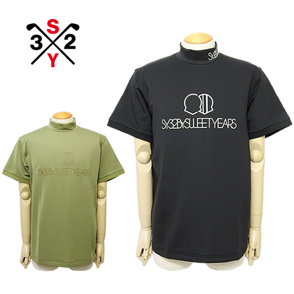 【20%OFF】SY32 ゴルフ カットソー モックネック メンズ 半袖 スムース ストライプ形状 ストレッチ 吸水速乾 SY32BYSWEETYEARS SYG-26S1-11 26s セール SALE｜PALM　SPRINGS
