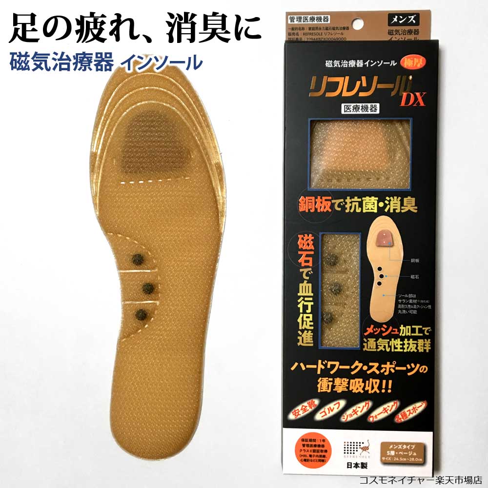 磁気医薬入物 宿舎性霊 倦怠ない 中敷き リフレソールdx 在り在り厚 震動見え メンズ 5次元 消臭 抗菌 フリーダム大きさ 24 5cm 28 0 Cm Refresole Cannes Encheres Com