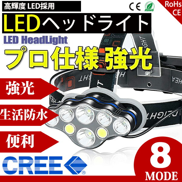 楽天市場】LEDヘッドライト ヘッドランプ 懐中電灯 アウトドア 5灯6点灯モード 3000LM 防水防災 充電式 USB 車載 調節可 高光量 :  コズムワン楽天市場店