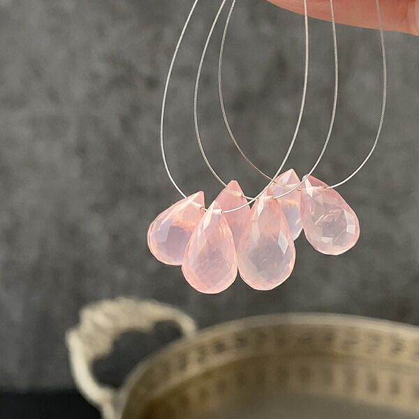 楽天市場】粒売り 天然石 ローズクォーツ コンケーブカット 12-13.5mm