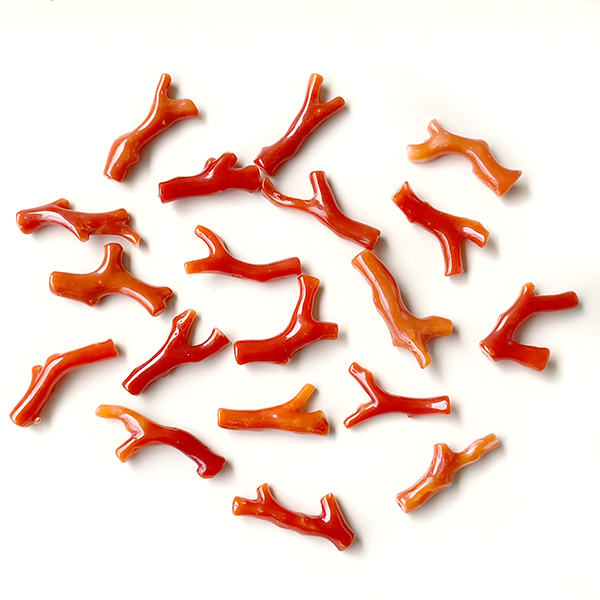 楽天市場】血赤珊瑚レッドサンゴ（枝）A〜F大きさ 約36〜45×13〜27mm穴