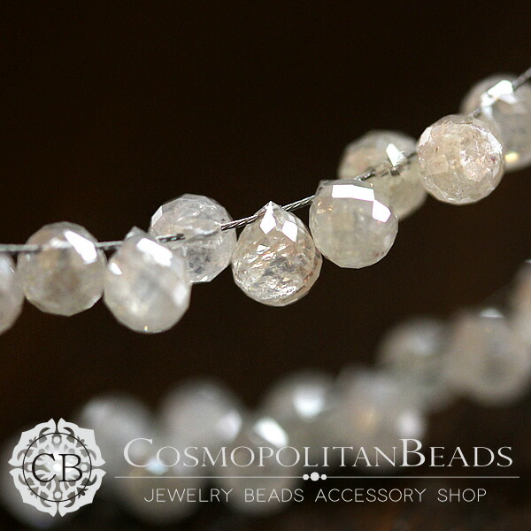 鑑別済 ダイヤモンド 原石 3連ビーズ トップ beads352 鑑別済 ダイヤモンド 原石 3連ビーズ トップ beads352