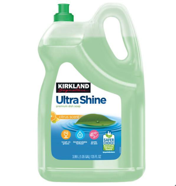 エントリーでポイント5倍 カークランド シグネチャー エコフレンドリー 液体 食器用 洗剤 3.9L 食器 洗い 用 洗剤 液体 大容量 特大 ボトル 油 汚れ 落とし 濃縮 汚れ落ち 皿洗い スポンジ コストコ 商品 まとめ買い ストック 備蓄 保管 保存 予備 業務 飲食店 会社