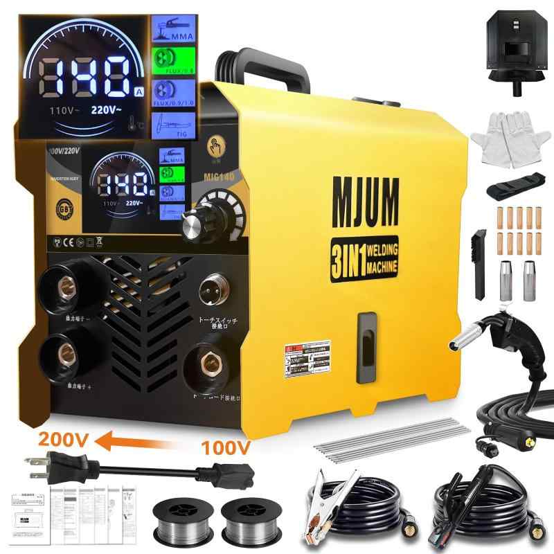 100V/200V兼用 50Hz/60Hz兼用 直流ノンガスワイヤー溶接機 Amazon | HITBOX 半自動溶接機 100V 200A 溶接機 1台3役