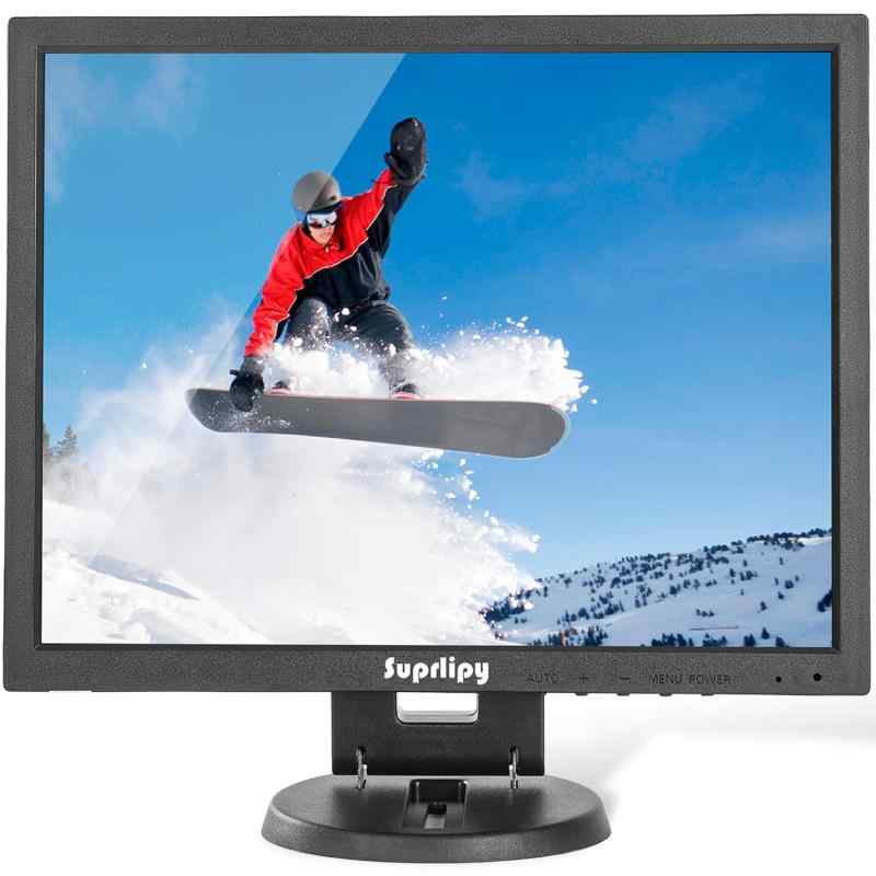 Suprlipy 14in TFT LCD 防犯CCTV管する 1024x768 4:3 解像力 色つや見せびらかす映写幕 HDMI/VGA/BNC/AVインプット 遠隔操作 内蔵金棒引き属する 監督すること写真機 DVR マイコン用