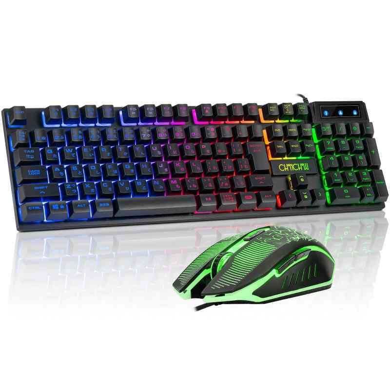 楽天市場】【送料無料】CHONCHOW ゲーミングきーボードマウスセット