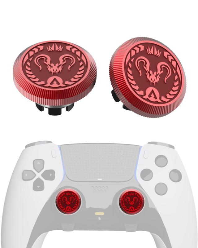 KD.FLY PS5 Edgeエッジコントローラー用メタルサムスティック、2個入りカスタムサムスティックグリップジョイスティック交換キット PS5 Dual Sense Edgeアクセサリー、サムスティックアクセサリー