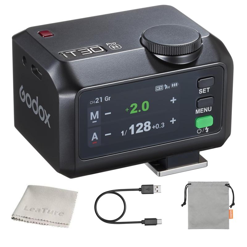 Goodox iT30Pro N TTL 閃光電球 Nikon相応う 写真機閃光電球 2.4G無線電話 御引き回し電話番号15 ハイスピードシンクロ1/8000 カラータッチスクリーン 盛りだくさん発しる560回 内蔵乾電池