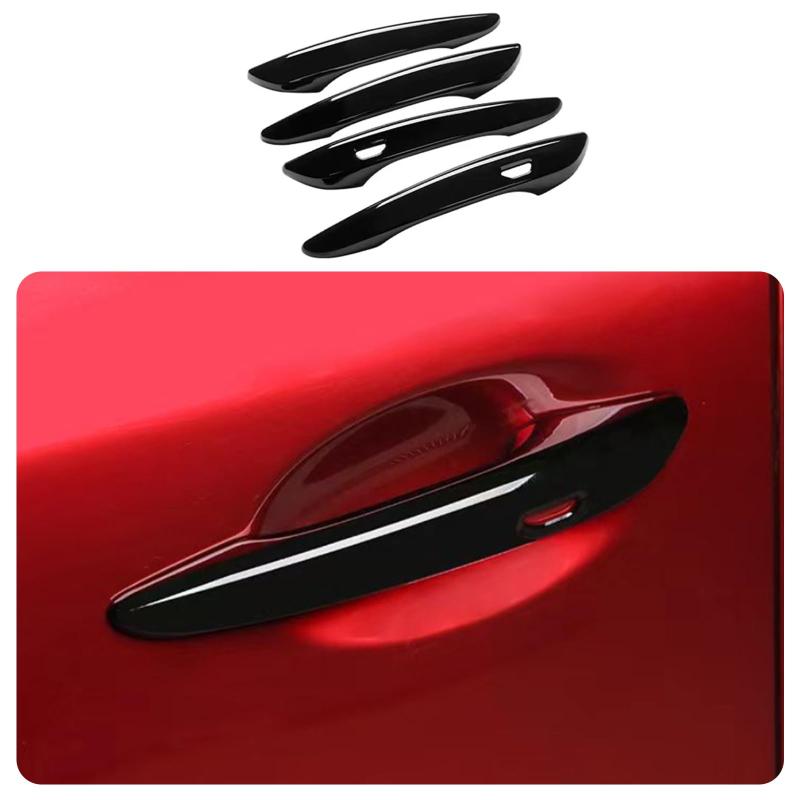 ZUNEIGUNG新型 マツダ3 BP系 2019.06~ / CX-30 DM系に適合アウタードアハンドルカバー ノブ フルカバータイプMazda3 Mazda 3/CX-30 CX30 専用 設計外装 パーツ アクセサリーABS 樹脂製4枚【ブラック