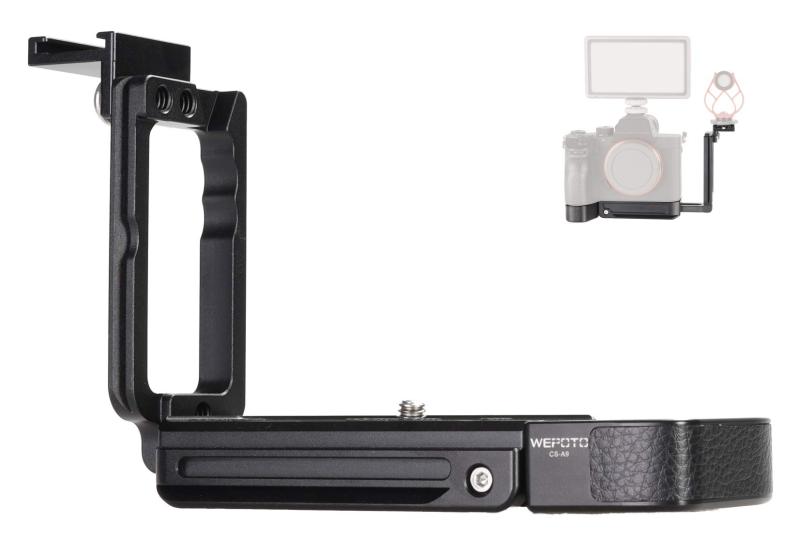 WEPOTO CS-A9 メタルハンドグリップ L型ブラケット ソニー A9 / A7III (ILCE-7M3) / A7RIII (ILCE-7RM3) 対応