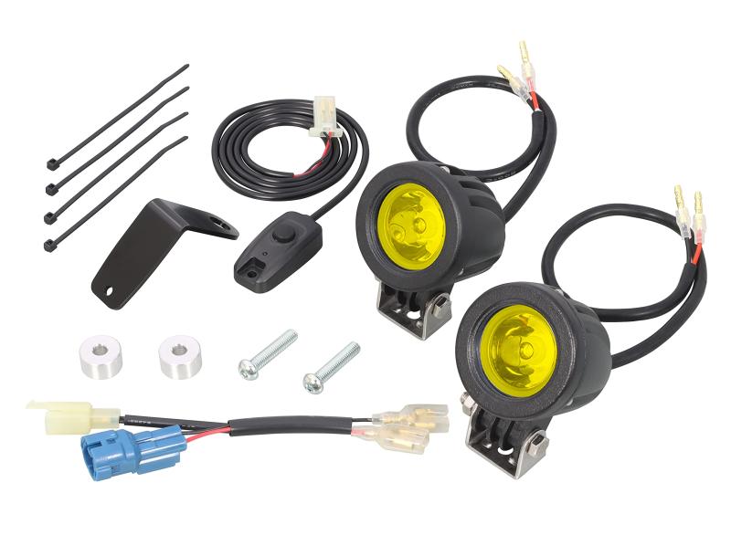 キタコ(KITACO) LEDシャトルビームキット CT125ハンターカブ(JA55/JA65) ライムイエロー 2灯 ヘッドライトブラケット装着タイプ 800-1470330