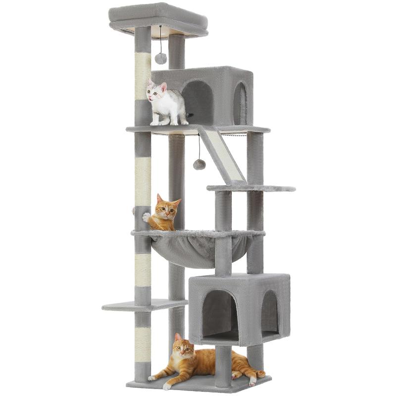 PAWZ Road キャットタワー 大型猫用 か細い 多頭飼い 猫高閣 据え付け 猫 爪研ぎ 麻紐 ハンモック 猫寝台 猫住み家 猫の手あそび パウダーコンパクト 省間隔文字 一般受け 今めかしい 分かりやすい 上がり段 取り替えっこ