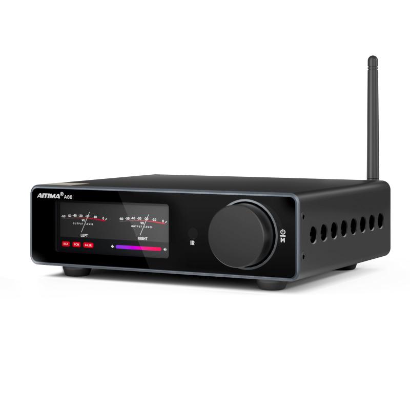 AIYIMA A80 【付け替え変わり種】 TPA3255デコードアンプリファイアーHIFI 2.0掘り割りQCC 3034 Bluetooth 5.1力強さアンプリファイアー 300W*2 (4Ω) ステレオアンプリファイアー PFFB 、AAC、SBC、aptX、aptX-LL、APTX
