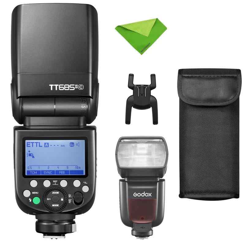 【Godox置き目】Godox TT685II-C Canon 当て嵌める, E-TTL カメラフラッシュスピードライト,2.4G 無線電話X取り合わせ 1/8000S弾丸道路同時発生 TCMインスタント取り替えっこ クリップオンストロボ(日本語取扱説明書付き添い人)
